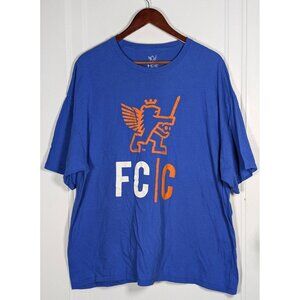 FC Cincinnati T-Shirt Size 2XL Blue Cincy Shirt FCC Soccer MLS Heraldry Lion XXL